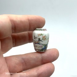 Японская ваза, фарфор, миниатюра 1:12