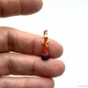 Статуэтка Модная леди в красном платье с веером, миниатюра 1:!2