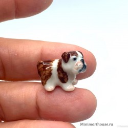 Фигурка маленькой сабачки, кукольная миниатюра 1:12