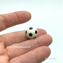 Игрушка, Мяч футбольный, миниатюра 1:12