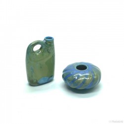 Набор из двух ваз. керамика, миниатюра 1:12