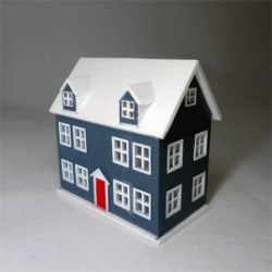 Домик игрушечный для кукольного домика, миниатюра 1:12