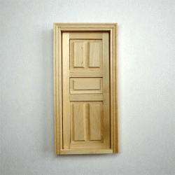 Дверь классическая, пятипанельная, масштаб 1:12