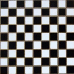 Пол Плитка Black/White Square Tile Vinyl, масштаб 1:12