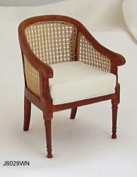 Кресло Cane Tub Chair, масштаб 1:12