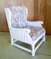 Кресло Arm Chair-white,  масштаб 1:12