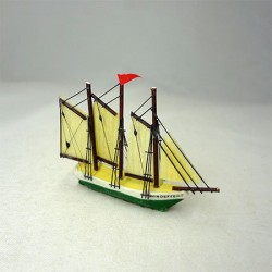 Модель корабля Шхуна, кукольная миниатюра 1:12